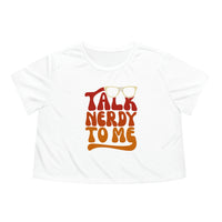 Talk Nerdy To Me II Womens Crop Tee